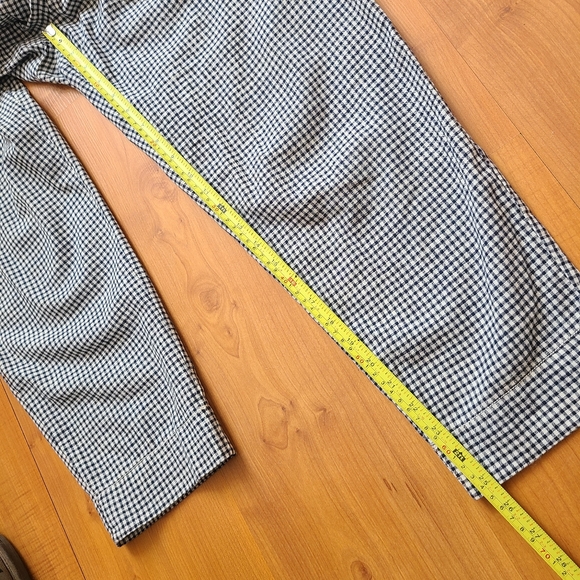 Cartonnier by Anthropologie Tie Waist Gingham Linen Blend Trouser - Picture 14 of 16